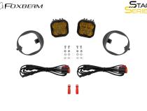SS3 Pro Honda Element LED Fog Light Kit, Yellow SAE Fog Diode Dynamics