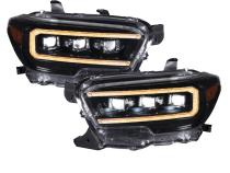 2016-2023 Toyota Tacoma Sequential LED Projector Headlights with Amber DRL Pair Form Lighting