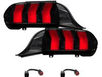 24-25 Ford Mustang Sequential LED Tail Lights, Red (Pair) Form Lighting