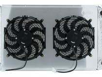 77-87 GM Truck 21 Inch LS Swap Aluminum Radiator and 14 Inch Fan Kit  Cold Case Radiators