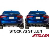 Infiniti Q50 Rear Diffuser Unpainted For 18-21 Infiniti Q50 Stillen