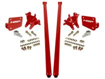 HSP Traction Bars For 2011-2017 Ford Powerstroke 6.7 Liter F250 F350 SRW Crew Cab Long Bed-Flag Red