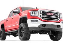 HD2 Running Boards 07-19 Silverado/Sierra Crew Cab Rough Country