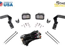 Stage Series 2in LED Ditch Light Kit for 2017-2020 Ford Raptor, Pro Yellow Combo Diode Dynamics