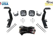 Stage Series 2in LED Ditch Light Kit for 2017-2020 Ford Raptor, Pro Yellow Combo Diode Dynamics