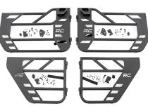 Tubular Doors Front and Rear Jeep Gladiator JT/Wrangler JL 4WD (18-26) Rough Country
