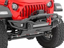 Front Winch Bumper Tubular Skid Plate Jeep Gladiator JT/Wrangler JK &amp;amp; JL/Wrangler Unlimited Rough Country
