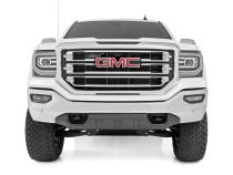 7 Inch Stamped Steel LCA Lift Kit Forged UCA Bracket M1 Struts/M1 Silverado/Sierra 1500 (16-18) Rough Country