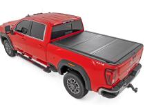 Hard Low Profile Bed Cover 6 Foot 9 Inch Bed Rail Caps Silverado/Sierra 2500HD/3500HD (20-26) Rough Country