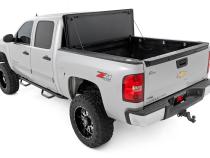 Hard Tri-Fold Flip Up Bed Cover 5 Foot 9 Inch Bed Silverado/Sierra 1500 (07-13) Rough Country