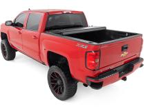 Hard Tri-Fold Flip Up Bed Cover 5 Foot 9 Inch Bed Silverado/Sierra 1500 (14-18 &amp;amp; Classic) Rough Country