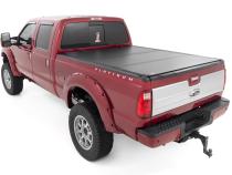 Hard Tri-Fold Flip Up Bed Cover 6 Foot 10 Inch Bed Ford F-250/F-350 Super Duty (99-16) Rough Country