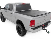 Hard Tri-Fold Flip Up Bed Cover 6 Foot 4 Inch Bed Ram 1500/2500/3500 (10-25 &amp;amp; Classic) Rough Country
