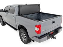 Hard Tri-Fold Flip Up Bed Cover 5 Foot 7 Inch Bed Toyota Tundra 2WD/4WD (07-21) Rough Country