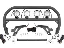 Nudge Bar w/ Tow Hooks 4 Inch Round Led (x4) Ford Bronco Sport (21-24) Rough Country