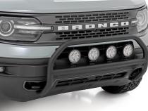 Nudge Bar w/ Tow Hooks 4 Inch Round Led (x4) Ford Bronco Sport (21-24) Rough Country