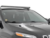 LED Light Kit Roof Mount 40 Inch Black Single Row Jeep Cherokee KL (14-23) Rough Country
