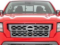 LED Light Kit Ditch Mount 2 Inch Black Pair Flood Nissan Frontier (22-26) Rough Country