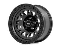 82 Series Wheel One-Piece Semi Gloss Black 17x9 5x4.5 -12mm Rough Country