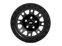 82 Series Wheel One-Piece Semi Gloss Black 17x9 5x4.5 -12mm Rough Country
