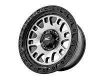 82 Series Wheel One-Piece Machined Semi Gloss Black 18x9 6x5.5 -12mm Rough Country
