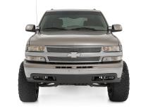 LED Light Kit Ditch Mount 2 Inch Black Pair White DRL Chevy Silverado 1500 (99-06) Rough Country