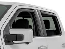 Side Window Deflectors In Channel Rain Guard Ford F-150/Lightning/F-250/F-350/Raptor (15-26) Rough Country