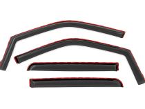 Side Window Deflectors In Channel Rain Guard Ford F-150/Lightning/F-250/F-350/Raptor (15-26) Rough Country