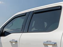 Side Window Deflectors In Channel Rain Guard Ford F-150/Lightning/F-250/F-350/Raptor (15-26) Rough Country