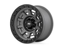 85 Series Wheel One-Piece Gunmetal Gray/Black 15x8 5x4.5 -19mm Rough Country