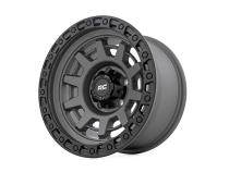 85 Series Wheel One-Piece Gunmetal Gray/Black 15x8 5x4.5 -19mm Rough Country
