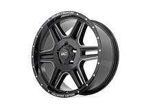 92 Series Wheel Machined One-Piece Gloss Black 20x9 5x5.5 +0mm Rough Country