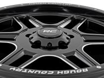 92 Series Wheel Machined One-Piece Gloss Black 20x9 5x5.5 +0mm Rough Country