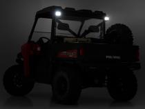 LED Light RR Cage Mount 2 Inch Black Spot Pair Polaris Ranger 1000/Ranger XP 900/1000 Rough Country