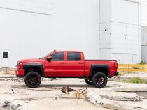 Fender Flares Defender l 5 Foot 9 Inch Bed G1C Overcast Chevy Silverado 1500 (14-18 &amp;amp; Classic) Rough Country