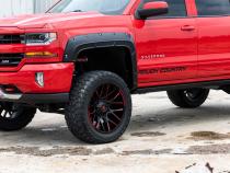 Fender Flares Defender l 5 Foot 9 Inch Bed G1C Overcast Chevy Silverado 1500 (14-18 &amp;amp; Classic) Rough Country