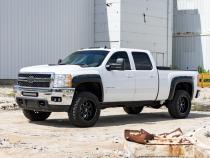Pocket Fender Flares 6 Foot 7 Inch &amp;amp; 8 Foot Bed 16 Graystone Chevy Silverado 1500/2500HD/3500HD (07-14) Rough Country