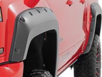 Pocket Fender Flares 6 Foot 7 Inch &amp;amp; 8 Foot Bed GBA Black Chevy Silverado 1500 (14-18)/ 2500HD (15-19) Rough Country