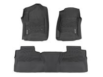 Flex-Fit Floor Mats FR &amp;amp; RR FR Bucket Crew Silverado/Sierra 1500/2500HD/3500HD 2WD/4WD Rough Country
