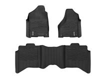 Flex-Fit Floor Mats FR &amp;amp; RR Crew Cab Ram 1500 2WD/4WD (2012-2018 &amp;amp; Classic) Rough Country