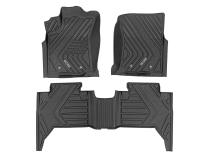 Flex-Fit Floor Mats Front and Rear Toyota Tacoma 2WD/4WD (2016-2023) Rough Country