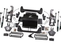 11-19 Silverado/Sierra 2500HD/3500HD 5.0 Inch Lift Kit With Top Overload With Fox Adventure  Shocks Zone Offroad
