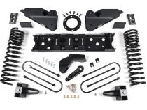 19-24 RAM 3500 4 Inch Radius Arm Bracket Gas 3 Inch Rear Block With Overload Adventure Shocks Zone Offroad