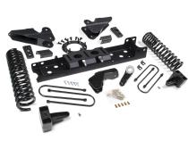 19-24 RAM 3500 4 Inch Radius Arm Bracket Gas 3 Inch Rear Block With Overload Adventure Shocks Zone Offroad