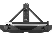 Jeep Rock Crawler Rear HD Bumper w/Tire Carrier 07-18 Wrangler JK Rough Country