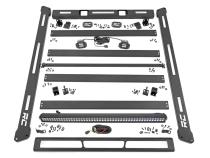 Jeep Roof Rack System w/Black-Series LED Lights 18-20 Wrangler JL Rough Country