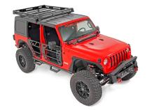 Jeep Roof Rack System w/Black-Series LED Lights 18-20 Wrangler JL Rough Country