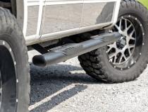 Oval Nerf Step 4.5 Inch Crew Cab Black 09-14 Ford F-150 2WD/4WD Rough Country