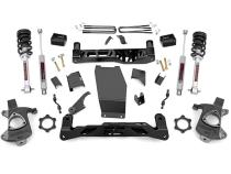5 Inch Suspension Lift Kit w/N3 Shocks &amp;amp; Struts 14-18 Silverado/Sierra 1500 4WD Aluminum/Stamped Steel Rough Country