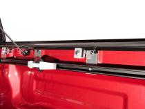 BAKFlip G2 Hard Folding Truck Bed Cover Rail Mounts Near Top of Bed Rail Rails Can Be Lowered Using Drop Down Brackets 2007-2021 Toyota Tundra 5 Foot 6 Inch Bed without Deck Rail System without Trail Special Edition Storage Boxes BAK